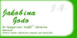 jakobina godo business card
